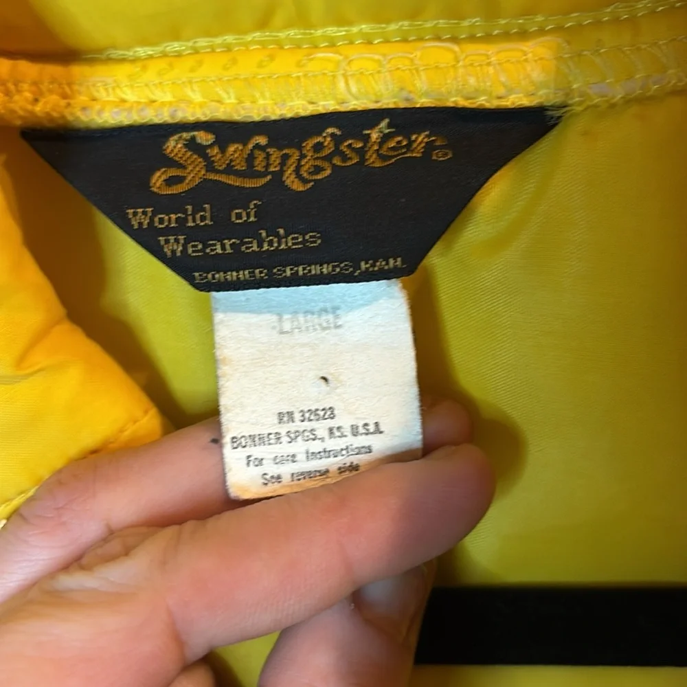 vintage Carrera Yellow racing team jacket mens varsity Porsche auto fashion L